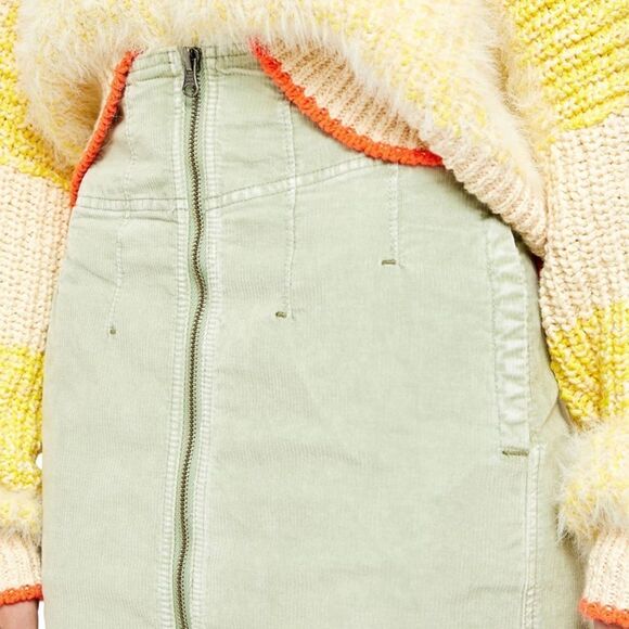 FP I Want It All corduroy midi pencil skirt. Sz 27 - Picture 3 of 4